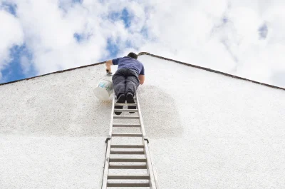 Peinture extérieure à Saint Martin de l'If — façades et ravalement